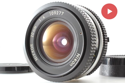 【COMO NUEVO】 Lente Nikon Ai Nikkor 20 mm f/4 Super Gran Angular MF de JAPÓN #603 - Imagen 1 de 4