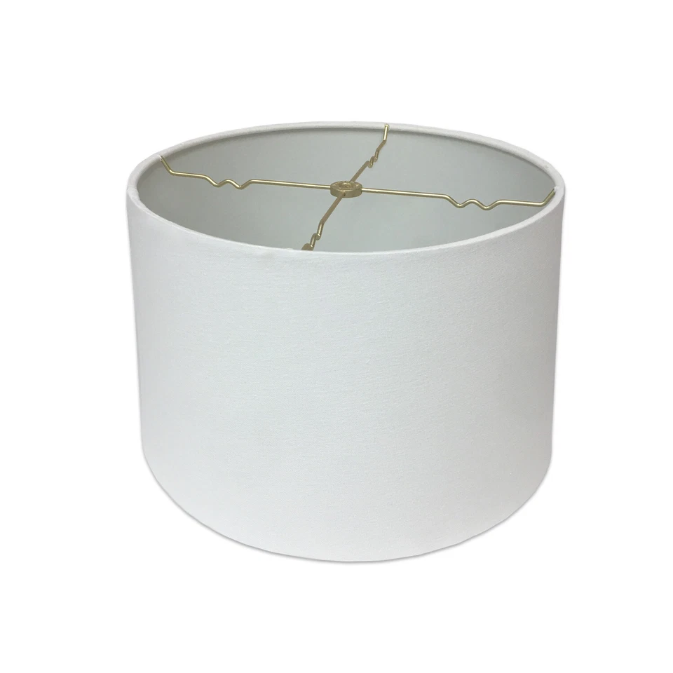 Pantalla de lámpara Royal Designs Inc tambor poco profundo pantalla de tapa dura varios colores y tamaños Foto 1 de 4