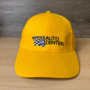 Norfolk Auto Center Hat Cap Strap Back Black Yellow One Size Adjustable - Picture 1 of 11