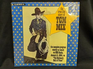 True Life Story TOM MIX RECORD LP 1983 Radiola MR-1144 1954 HALLMARK HALL FAME - Imagen 1 de 4