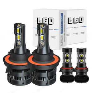 For Dodge Dakota 2005 - 2009 4x LED Headlight Dual Beam Fog Light Bulbs Z8 Kit - Picture 1 of 14