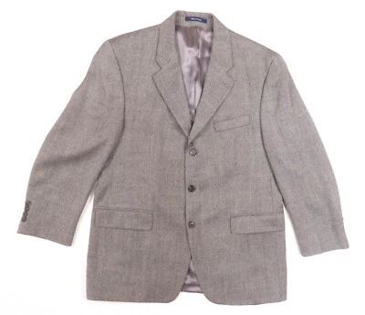 Blazer Ralph Lauren Lana Cachemira Espiga 3 Botones Abrigo Deportivo Chaqueta 42R Foto 1 de 4