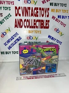 1989 TMNT Rocksteady’s Pogocopter Teenage Mutant Ninja Turtles Playmates NEW - Picture 1 of 21