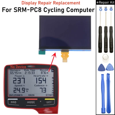 For SRM Powercontrol 8 (PC8) Cycle GPS Computer 240*400 LCD Screen Replacement - Bild 1 von 4