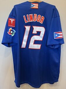 mlb jersey XL used Francisco Lindor Puerto Rico National Baseball World Classic 