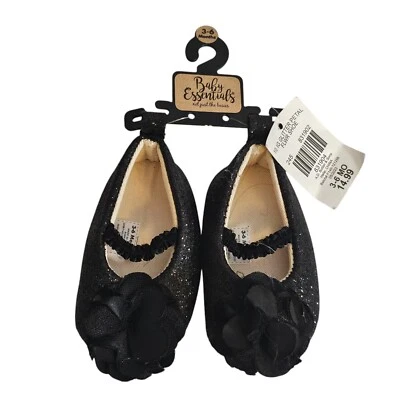 Zapatos de vestir Baby Essentials lazo brillante 3-6 meses nuevos con etiquetas Foto 1 de 4