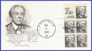 USA3 #1280a U/A ARTMASTER FDC BKLT5 Frank Lloyd Wright - Imagen 1 de 1