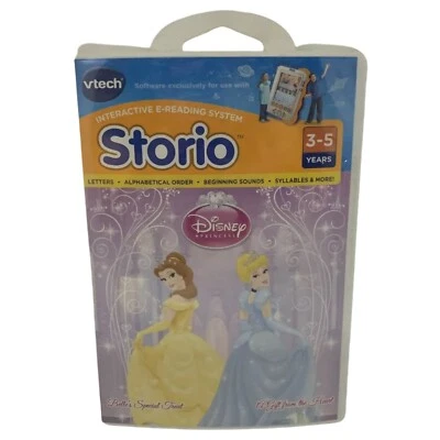 Vtech Storio Disney Princess 2 Stories: Cinderella & Belle - 3-5 Years - New - Image 1 of 3