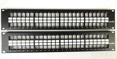 Leviton 48-Port QuickPort Patch Panel 2RU 49255-H48 - QUANTITY OF 2 - Image 1 of 4
