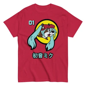 Mens Hatsune Miku Bucees Graphic T-shirt Anime Manga Cartoon Memes Gamer - Picture 1 of 6