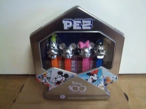 New Disney Pez 100 Years of Wonder Goofy Mickey Minnie Mouse Donald Duck Tin Set - Picture 1 of 13