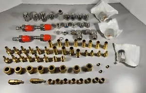 FUJIKIN SERTO HAM-LET GASFLO STAINLESS STEEL VALVES BRASS FITTINGS MIXED LOT - Picture 1 of 20