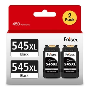 Lot De 2 Cartouches d'encre 545 XL De Rechange pour Canon 545 546 PG-545 Noir... - Photo 1/6