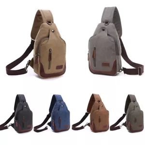 Men Women Sports Sling Bag Chest Fanny Packs Cross Body Travel Shoulder Backpack - Picture 1 of 15