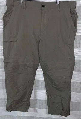 Pantalones World Wide Sportsman para hombre 44x30 color tostado pesca carga convertible con cremallera Foto 1 de 4