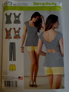 Simplicity 1373 Shorts Pants Shirt Top Sewing Pattern Ladies 14 16 18 20 22 Cut - Picture 1 of 10