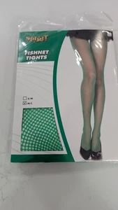 NEW Spirit Halloween Green Fishnet Tights S/M Costume NWT SHIPS FAST - Picture 1 of 2
