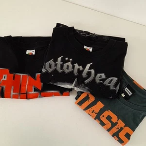 x3 Bundle of Band Tour T-Shirts - Motorhead, Thin Lizzy, Oasis - Size M - Picture 1 of 16
