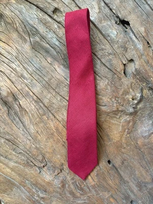 Corbata de lino irlandesa roja Rooster Teen/Boy 50 x 2,75 pulgadas vintage preppy Foto 1 de 4