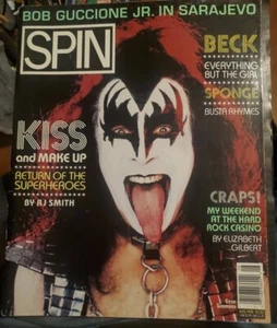 SPIN music magazine Gene Simmons Aug. 1996 Beck - Picture 1 of 2