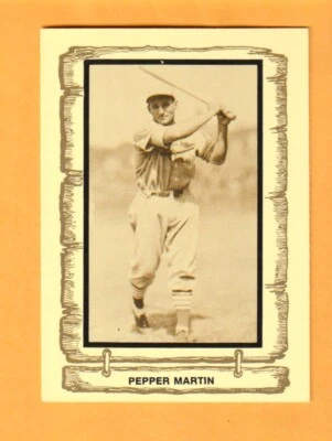 Pepper Martin St. Louis Cardinals 1980-83 Pacific Legends #106 McAlester OK - Image 1 of 2