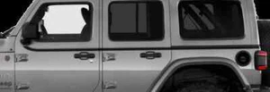 Upper Body Side Accent Stripes Graphics fits '18 -'22 Jeep Wrangler/Gladiator - Picture 1 of 1