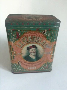 Ancienne boite en fer Le rabelais 1905 Bordeaux TRES BON ETAT - Picture 1 of 8