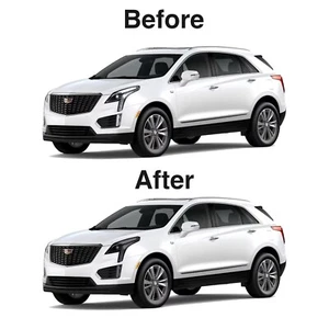 XT5 25-20 Headlight & Fog Light Smoke Precut Vinyl Tint Overlay - Picture 1 of 7