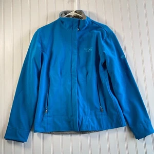 Mountain Hardwear Tech Jacket Blue Fleece Lined Medium - Picture 1 of 6