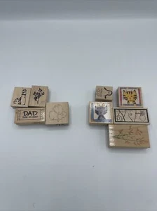 LOT of 9 RUBBER STAMPS Boxer Penguin, Alley Cat- Stampendous -HERO ARTS - Picture 1 of 8
