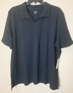Dockers Polo Shirt Mens 3XL Black Short Sleeve Cotton Poly Blend NEW with TAGS - Picture 1 of 8