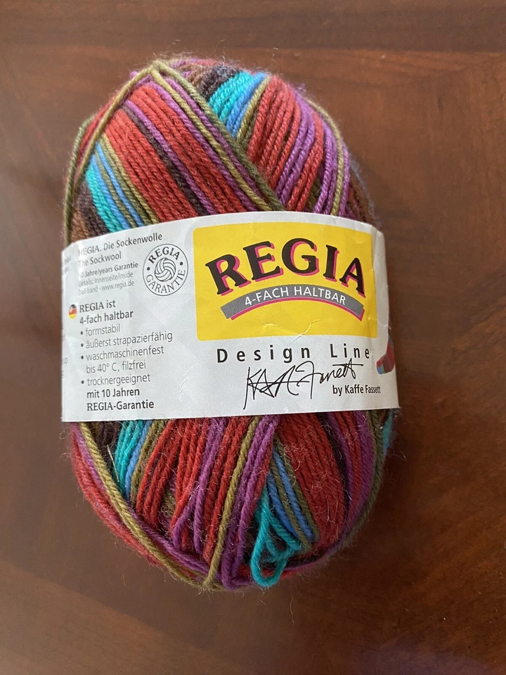 Regia 4-Fach Haltbar Design line sock yarn PARTIE Multicolor Yarn 50g 210m - Image 1 of 4