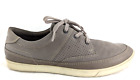 ECCO Men's Casual Shoes Gray Lace-Up Sneakers Leather US 11-11.5 EU 45 EUC *
