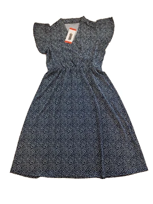 Vestido Adrianna Papell Damas Relajado Transpirable Elastizado Imitación Envolvente Azul Medio Foto 1 de 4