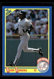 1990 punteggio #586 Deion Sanders Rookie nuovo di zecca + New York Yankees QTY disponibile - Foto 1 di 2