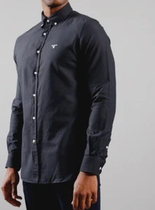 Barbour Men's Oxtown Tailored Shirt Black - Picture 1 of 24