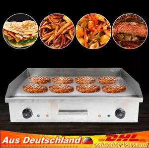 4400W Elektro Grillplatte Glatt Kommerziell Edelstahl Gastrogrill 72.7cm x 40cm - Bild 1 von 10