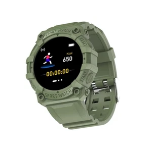 B33 SmartWatch Round ColorScreen Heart Rate Bluetooth Connection Pedometer GREEN - Zdjęcie 1 z 4