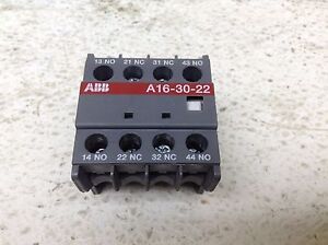 ABB A16-30-22 Auxiliary Contact Block A163022 