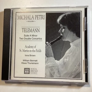 Michala Petri (Recorder) - Telemann 2 Double Concertos - RARE - Free Shipping - Picture 1 of 6