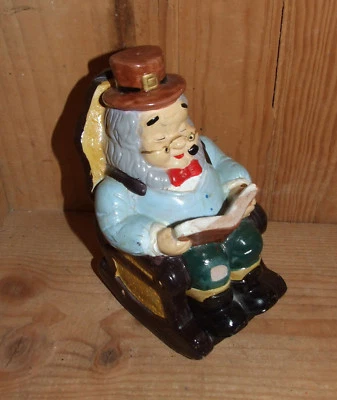 Ancienne tirelire en terre cuite personnage style Nain de jardin - Photo 1/4