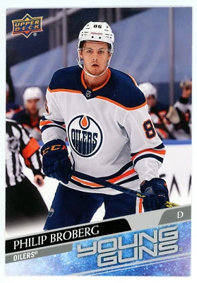 2020-21 Upper Deck Series 1 Young Guns JUMBO Philip Broberg RC #204 Oilers - Image 1 of 2