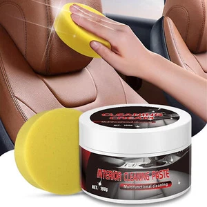 100g Car Interior Polishing Wax Multipurpose Dashboard Polish Wax Long-Lasting - Picture 1 of 12