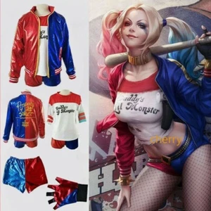 New Suicide Squad Harley Quinn Halloween Party Costume Cosplay Outfit Kids/Girls - Picture 1 of 8
