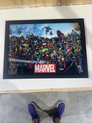 Кинематографическая вселенная Marvel (MCU) — 3D-настенное искусство с рамой, 23 дюйма x 31 дюйм - Изображение 1 из 4