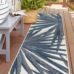 Rugshop Patio Rugs Tropical Leaves Nature Inspired Reversible Indoor/Outdoor Rug - Picture 1 of 10
