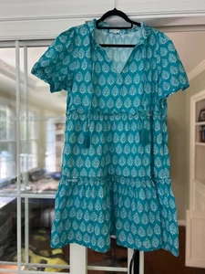 EUC Chicsoul.com Chic Soul Making My Move Dress Pockets Blue Size 1X - Picture 1 of 8