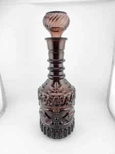 Vintage 60's Amethyst Purple Glass Jim Beam Decanter with Stopper Detailed Pics  - Picture 1 of 10
