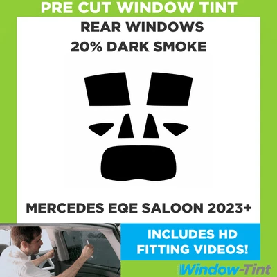 For Mercedes EQE 4-door Saloon 2023+ Pre Cut Window Tint 20% Dark Smoke Film - Image 1 of 4