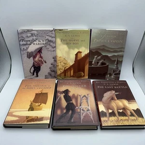 The Chronicles of Narnia Lot 6 HC Retro1978-1984 by C.S. Lewis – Vintage ~ - Picture 1 of 17